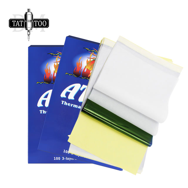 100pcs Free Shipping Tattoo Transfer Paper A4 Size Tattoo Stencil Transfer Paper For Tattooists